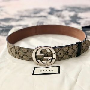 🎉SOLD🎉 Authentic GUCCI Supreme GG Belt Sz. 80/32